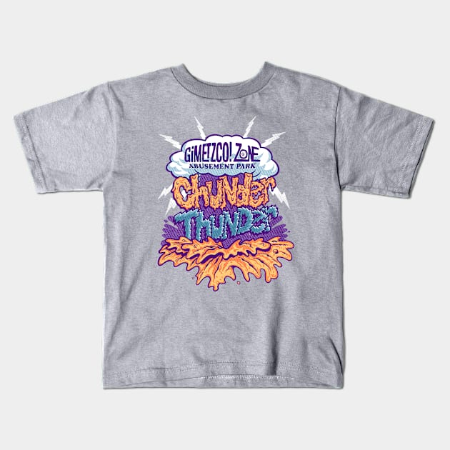 CHUNDER thunder - G’ZAP Kids T-Shirt by GiMETZCO!